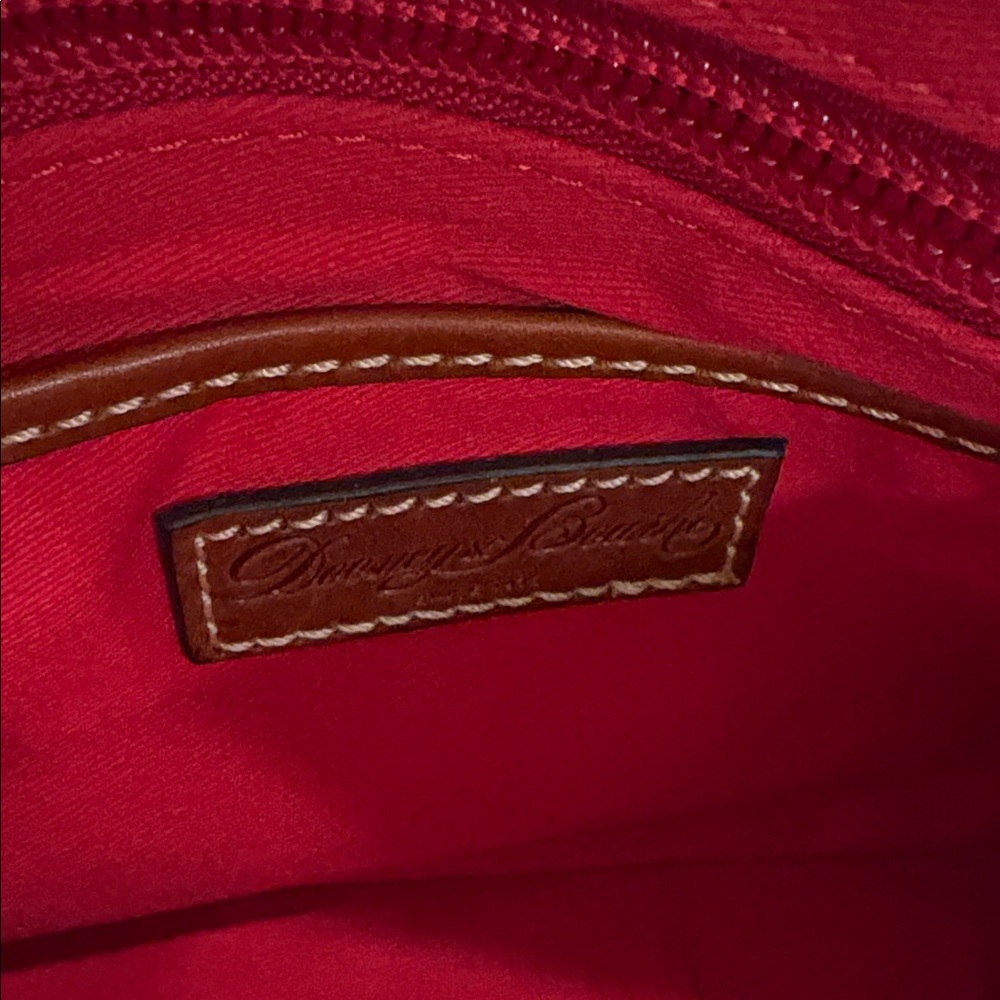 Dooney & Bourke Ruby mini Satchel Crossbody Bag in burnt orange/rust brown - Picture 9 of 16
